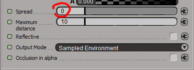 Shader at 0 spread