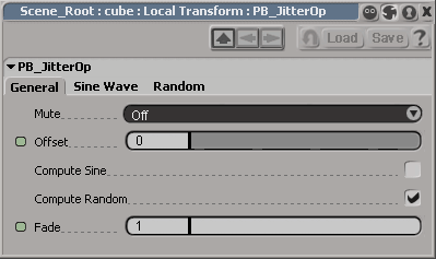 The main tab for PB_Jitter